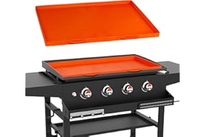 BOCIZUFSTAR 28 Inch Heavy Duty Food Grade Silicone Grill Mat for Blackstone Griddle | Orange Blackstone Griddle Cover | Durable, Non-Stick, Heat-Resistant Silicone Mat for Grilling & Protection