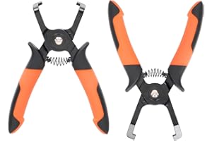 PLATATO 2PCS Disconnect Pliers Set EVAP and Fuel Line Disconnect Tool Set Includes 40 Degree and 85 Degree Automotive Universal Electrical Connector Pliers 7.28 Inch