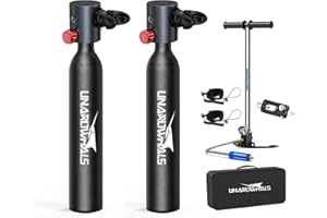 UNAROWHALS Mini Scuba Diving Tank with Pump, 5-10 Minute Diving Lung Tank, Dot Certified Scuba Dive Tank, Portable Dive Portable Lungs, 0.5l Small Scuba Tank, 3.5Cu Ft Capacity, 3000 Psi Max Pressure