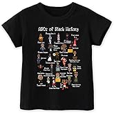 Toddler Black History Shirts for Boys Girls, Black History Month Tee for Kids, African Symbols Funny Tees