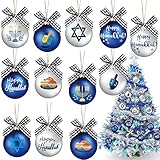36 Pcs Hanukkah Ornament Chanukah Wooden Ornaments