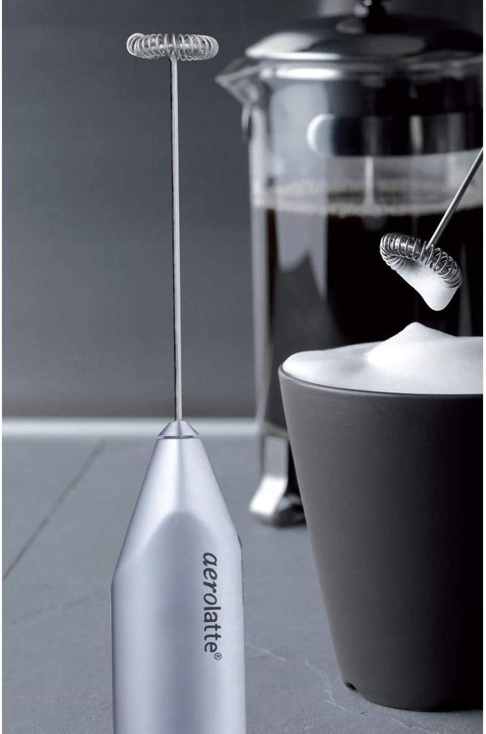 Aerolatte Milk Foamer, The Original Steam-Free Frother, 8.5-Inch, Satin Finish: Electric Milk Frothers: Kitchen & Dining
