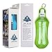 Portable Dog Travel Water Bottles for Walking Running Hiking Outdoor, Health and Safety Quality Material- 17oz-Green
