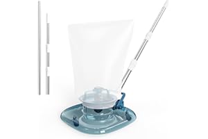 YOUSKY Cordless Pool Leaf Vacuum & Skimmer with Telescopic Pole – 83GPM Suction, Rechargeable Pool Vacuum for Inground & Above Ground Pools, Hot Tubs, Spas – 6.6 Gallon Debris Bag