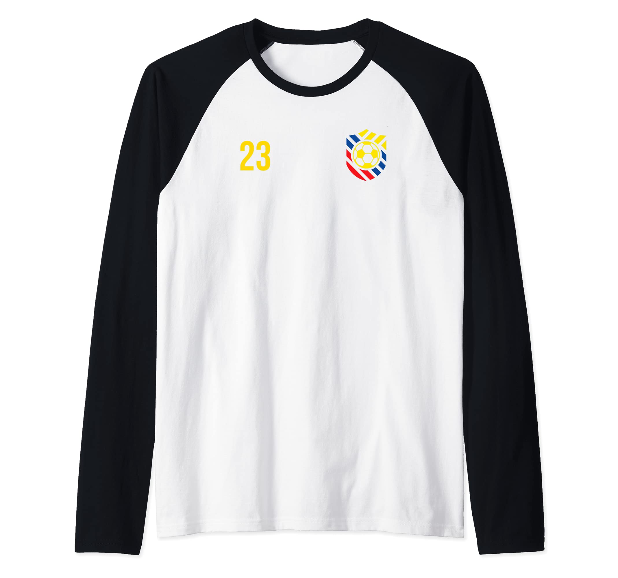 Flag Ecuador Raglan Baseball Tee
