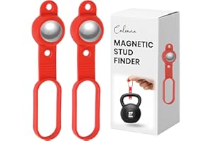 (2-Pack) Calvana Magnetic Stud Finder - 27 lbs of Pull Power Stud Ball, Detects Nails, Screws, and Metal, Through 5/8" Drywall, Wood or 3/4" Plywood Paneling, No Batteries Required, 52300