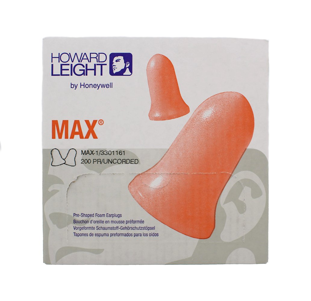 Howard Leight by Honeywell MAX Disposable Foam Earplugs, 200Pairs (MAX1) 785479774637 eBay