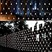 Ollny Led Net Mesh Fairy String Decorative Lights Low Vlotage - Christmas Tree-wrap Wedding Outdoor Party Garden Decorations 9.8ft x 6.6ft 200 LEDs 8 modes Warm White(Remote & Timer)