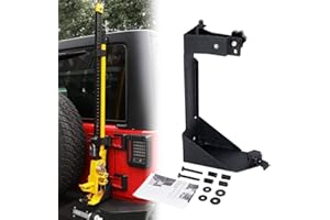 GENERIC High Lift Jack Mount Rear Hi Lift Jack Mount Carrier Mounting Brackets for 2007-2017 Jeep Wrangler JK Offroad