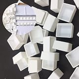 50 Pcs White Empty Watercolour Half Pans for DIY Painting Supplies view 4