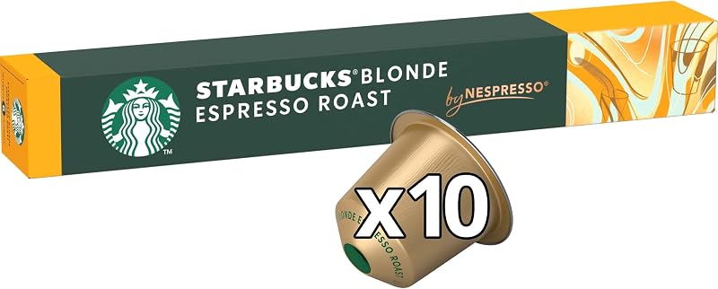 Blonde Espresso Roast by Nespresso Caffè, 10 confezioni da 10 capsule (100 capsule compatibili Nespresso)