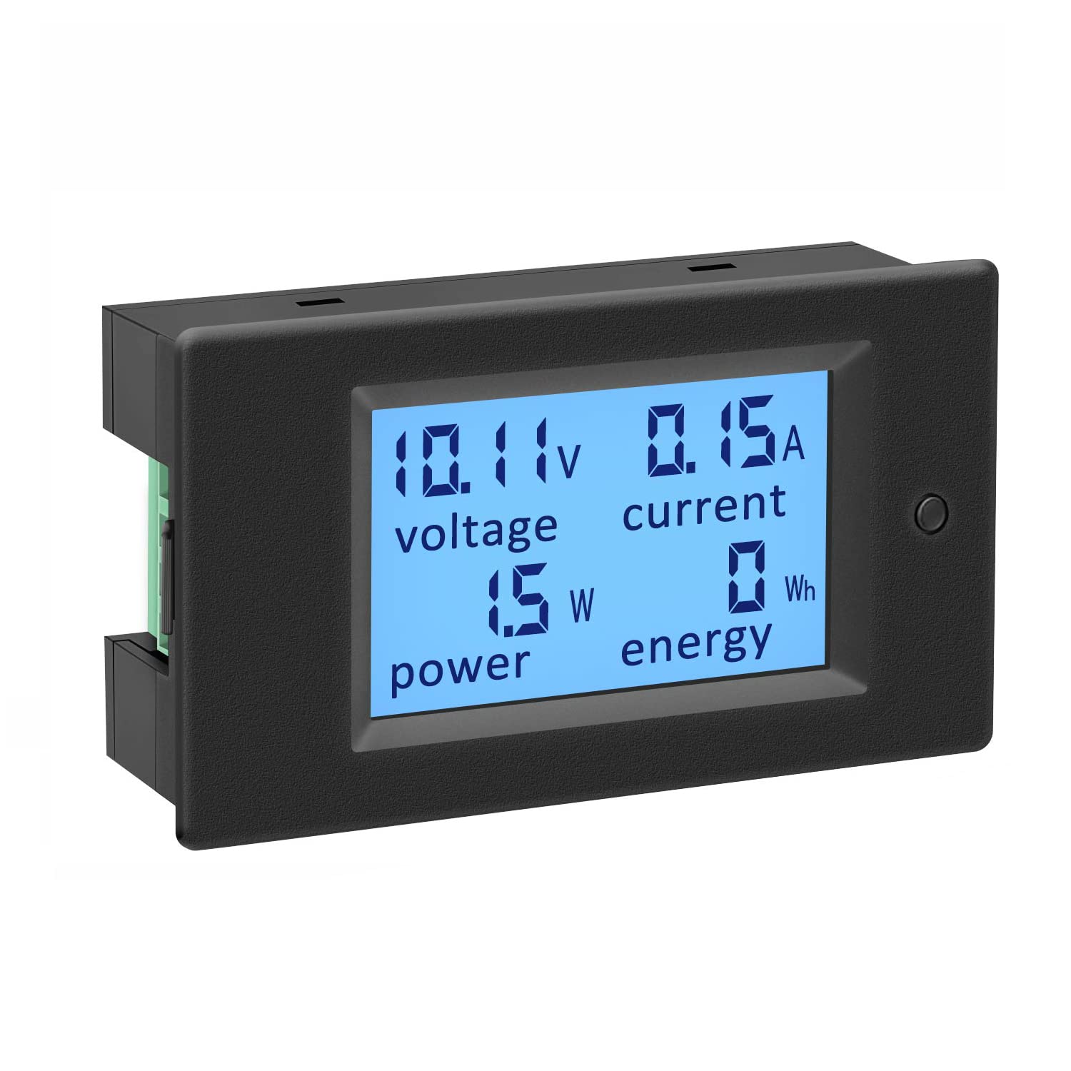 KETOTEK Voltage Current Power Meter Energy Monitor DC 6.5-100V 100A, Ammeter Voltmeter Panel Volt Amp Watt LCD Display Tester (Without Shunt)