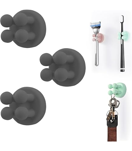 Capybara Support mural pour brosse à dents – Adhésif mignon et esthétique pour brosse à dents pour miroir de douche, camping-car, toilettes pour enfants, maison