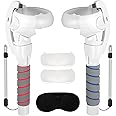SARLAR 4 in 1 Gorilla Tag Long Arm Grips for Meta Quest 2 and Controller Accessories, Handle Sticks Extenders for Quest 2 Beat Saber and Supernatural, Enhance VR Gaming Experience