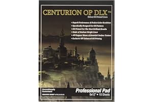 Centurion Deluxe Oil Primed Linen Pad (9x12 in) 10 Sheets per Pad –11 oz. No Bleed Pages, Lightweight, Easy to Travel Canvas Pad - Art Pad for Plein Air Painting