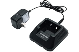 BAOFENG UV-5R Desktop Charger with US Adapter (100V-240V) for Baofeng UV-5R UV-5RA 5RE 5RX M-5R UV-5G GT-5R UV-5R+ Plus UV-5RTP UV-5RX3 Baofengs Ham Radio Two Way Radio