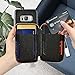 ZVE Wallet Case for Samsung Galaxy S8, 5.8 inch, Leather Wallet Case Credit Card Holder Slot Zipper Wallet Pocket Purse Handbag Wrist Strap Protective Cover Samsung Galaxy S8, 5.8 inch 2017 - Black
