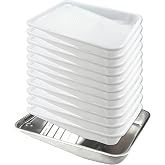 11-Pack 9 inch Disposable Plastic Paint Roller Tray -Come Up with Extra Metal Tray Liner - Ideal for DIY Painting House Projects