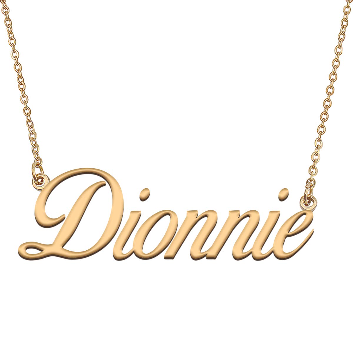 HUAN XUN Customized Custom Simple Any Name Necklace