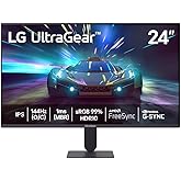 Monitor LG UltraGear™ 24G411A-B 24",FHD, 144Hz, 1ms (MBR), NVIDIA G-SYNC, AMD FreeSync, HDR10