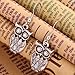 YAZILIND y Latticed Pattern Owl Ear Wire Hook Dangle Animal Earrings