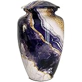 Shine North Dream River Cremation Urn for Human Ashes – Full Adult Size Funeral Urn (200 Cubic Inches) with Secure Threaded Lid – Elegant Memorial Urn Home Display