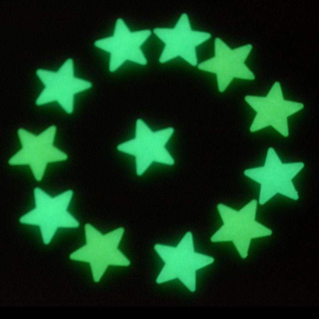 UpBeauty Luminous Star Wall Stickers Glow in The Dark Fluorescent Patch Home Decor Wall Stickers