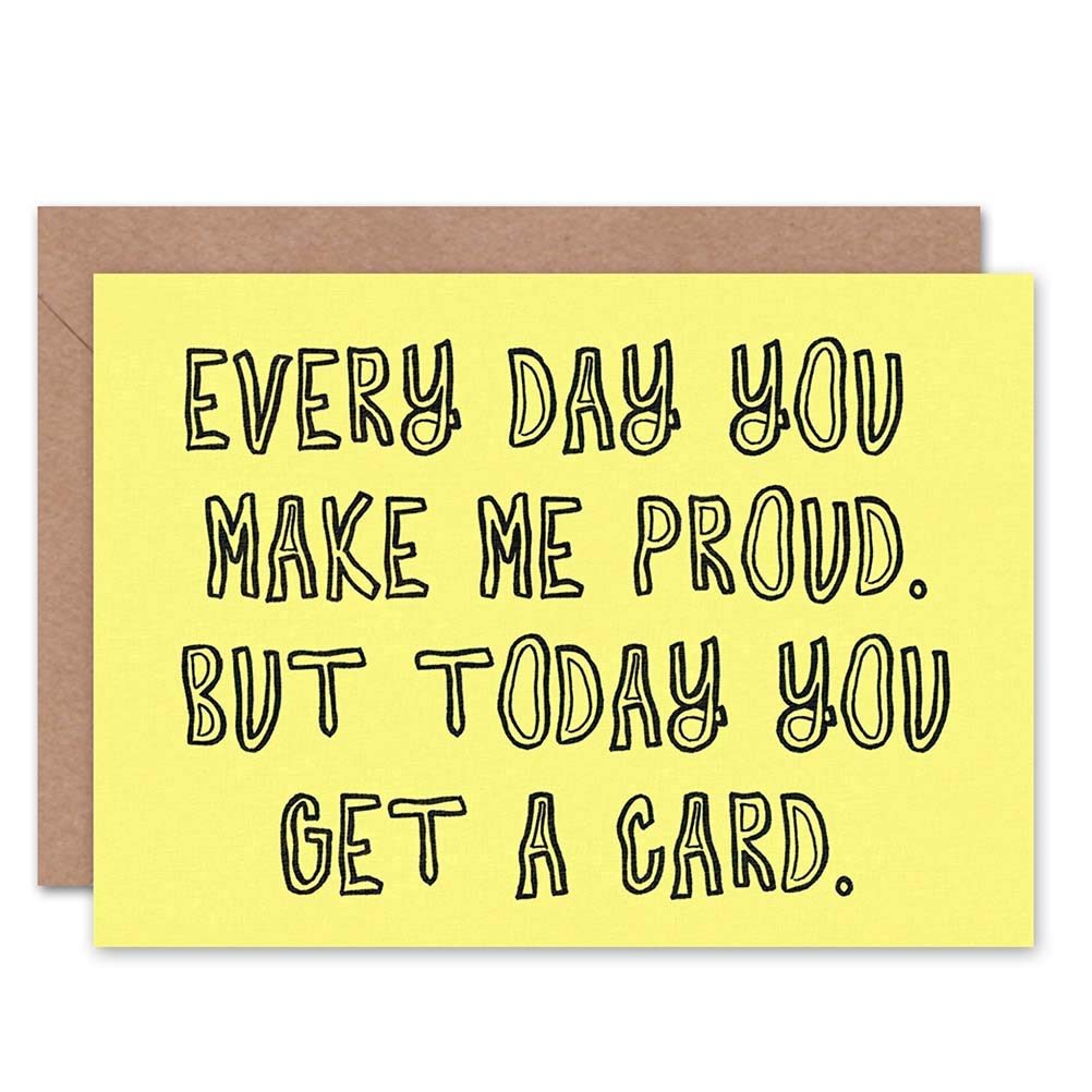 Wee Blue Coo EVERY DAY PROUD SON DAUGHTER BIRTHDAY ART GREETINGS GREETING CARD GIFT CL1220