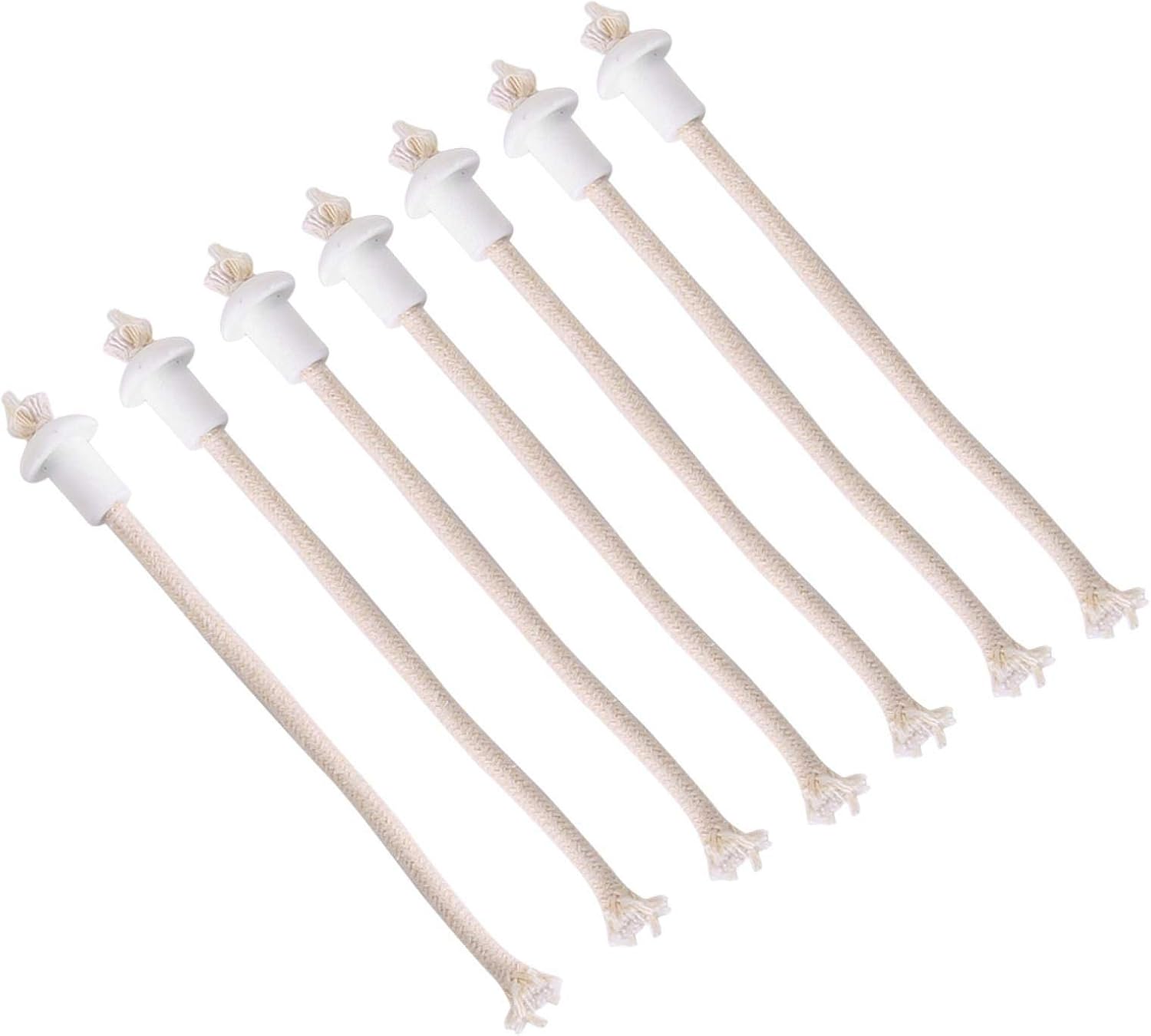 Oil Lamps & Accessories - Fiberglass Wick,Oil Lamp Wicks,7 Pcs Ceramic Holder Oil Lantern Wick Candle Lamp Heat-Resistant Ceramic Wick Holders for Oil Lamps Indoor use Decor Kit Glass Bottle Lamp