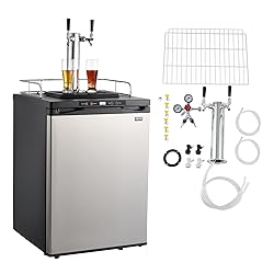 VEVOR Beer Kegerator, Dual Tap Home Draft Beer