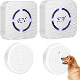 thumbnail image 2 of Potty Bell EverNary Dog Door Bell, Wireless Doggie Doorbells For Potty Training,Dog Bells To Go Outside, Dog Bells With Waterproof Touch Button, Dog Bell With 1 Receiver And 3 Transmitters, Black Potty 2 of 9