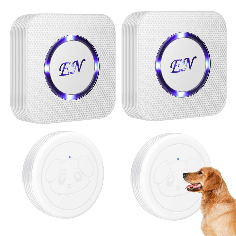 thumbnail interactive-video image 1 of Potty Bell EverNary Dog Door Bell, Wireless Doggie Doorbells For Potty Training,Dog Bells To Go Outside, Dog Bells With Waterproof Touch Button, Dog Bell With 1 Receiver And 3 Transmitters, Black Potty 1 of 9