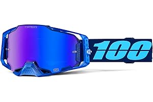 100% ARMEGA Goggles - Eyewear for Dirt Bikes, Motocross, Motorcycle, & Bike Sports - Durable Mountain Biking Goggles