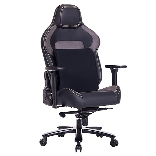 Big and Tall Gaming Chair Fabric Gaming Chair 440lb with 4D Flip