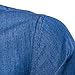 LOCALMODE Men's Casual Dress Shirt Button Down Jeans Shirt Fashion Denim Shirt Black L