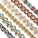 Teenitor 6pcs Rhinestone Beaded Headband, Elastic Jewelry Hair Bands for Lady Women Girl Hair Accessories 20-26.8'' Multicolor