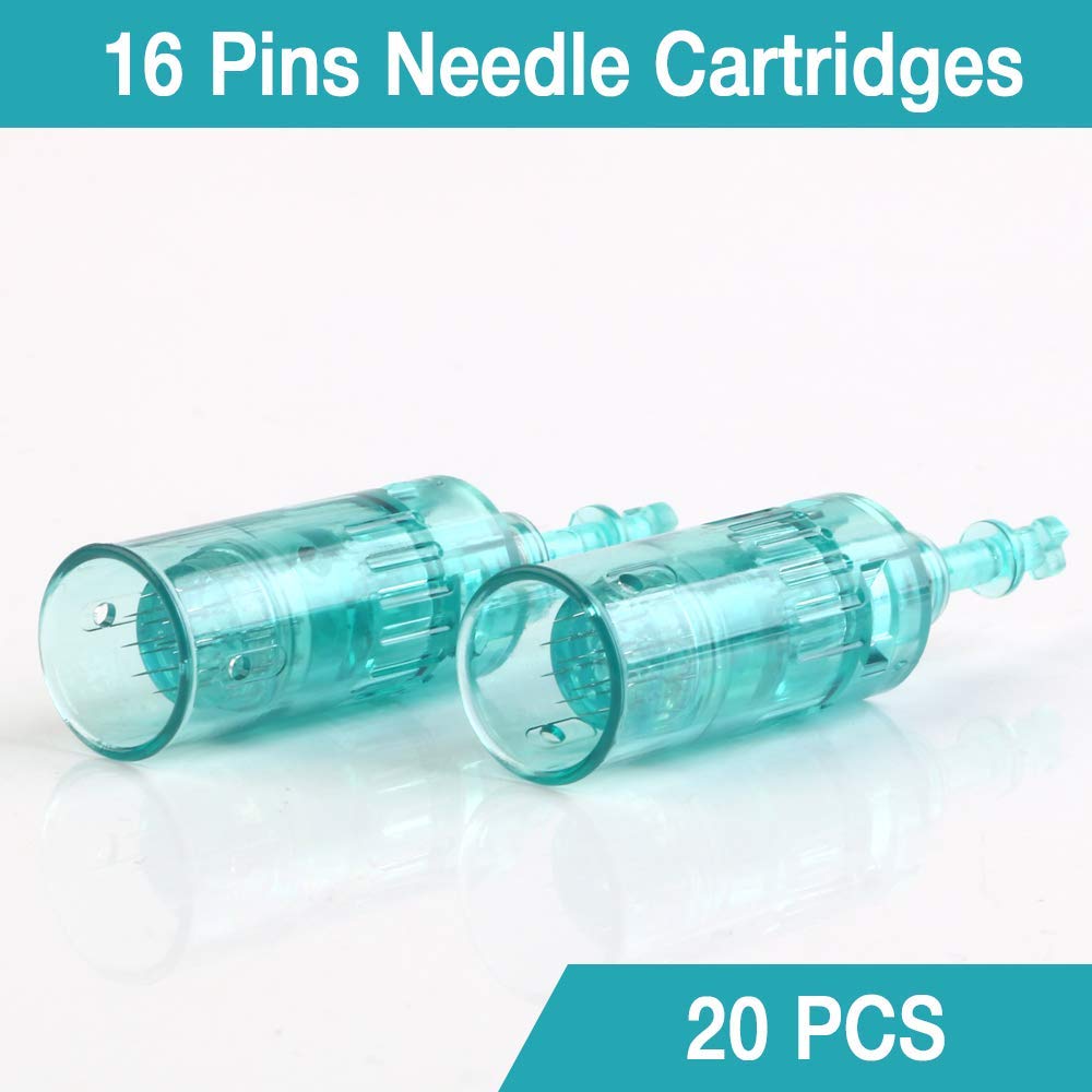 Dr.Pen Ultima A6S Replacement Cartridges - 16 Pins Bayonet Slot - Disposable Replacement Parts (20 pcs): Beauty
