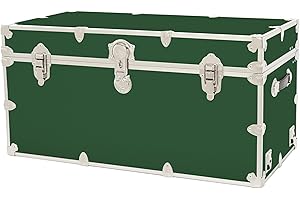 Rhino Trunk & Case Classic XXL Home Storage & College Trunk - 36"x18"x18", 1500+ lbs Capacity, Many Colors, Soft-Close Lid. USA Made Secure Dorm Furniture & Organization, Steamer Style Blanket Chest