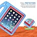 HDE Case for iPad 2 3 4 Kids Shockproof Bumper Hard Cover Handle Stand with Built in Screen Protector for Apple iPad 2nd 3rd 4th Generation (Blue Red)