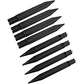 LBTODH 8PCS ABS Ground Spikes 8.26 Inch/21cm Solar Lights Spikes Replacement Ground Stakes (Black)