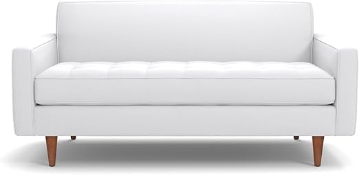 Amazon Com Apt2b Monroe Apartment Size Sofa White 56 X 34 X