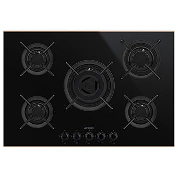 Smeg Pv675cnr Built In Gas Hob Black Copper Hob Plate Built In