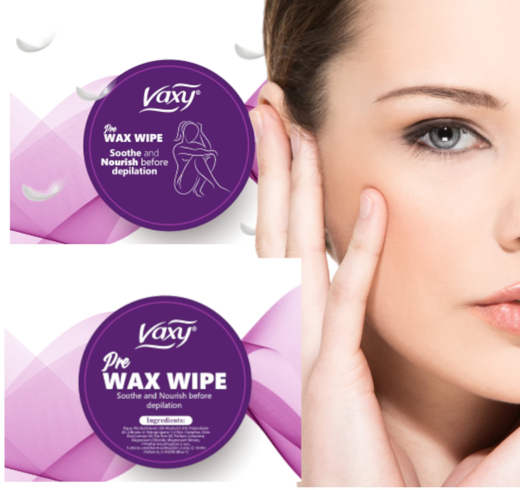 Pre Wax Wipes Soothe and Nourish skin before depilation (20)