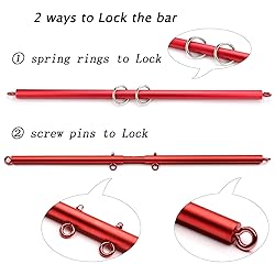Black Adjustable Spreader Bar Set with 4 Adjustable