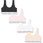 Calvin Klein Kids Girls' Modern Cotton Bralette 4-Pack