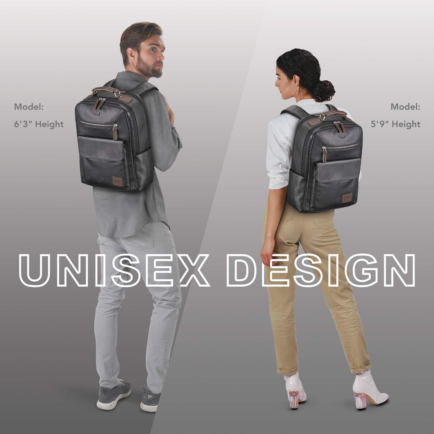  | Solo New York Kilbourn Pebbled Leather Backpack | Casual Daypacks