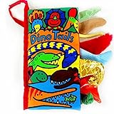 Tenworld Animal Tails Cloth book Baby Early Development Learning & Education Toy (Dinosaur)