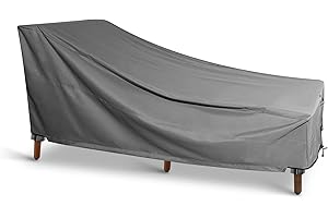 Chaise Lounge Cover - KHOMO GEAR - Heavy Duty Patio Furniture Cover - Grey