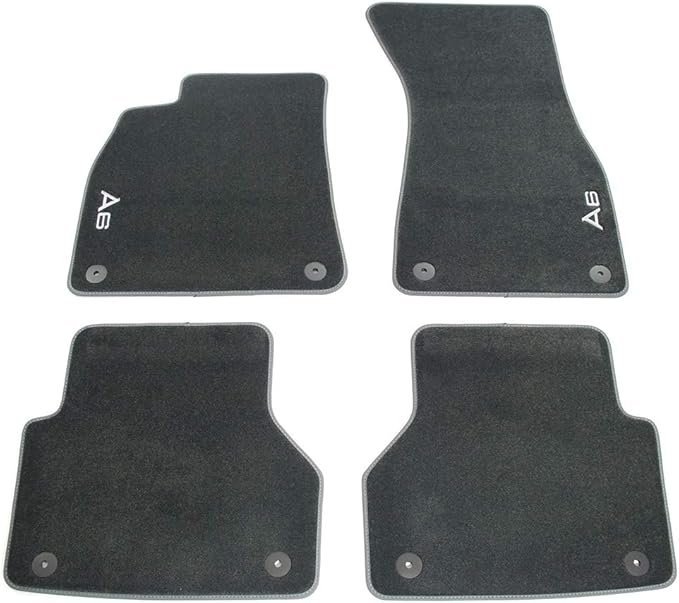 AUDI Genuine A6 Premium Textile Floor Mats Front and Rear Automotive