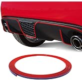 Adhesive Profile for Rear Bumper Fiat 500 Abarth, Red